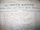 Antique 1898 Brite   Wicks Peirce City Missouri Grocery Receipt Ephemera Paper