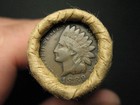 Old Copper Wheat Roll  Silver Barber Dime   Vf  1889 Indian End Coins Lot 6in