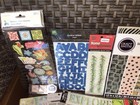 Huge Scrapbook Lot mixed Themes paper  Folder  Stickers  Stamps  Embell  new