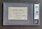 Sonny   Cher Signed 1963 Ticket Beckett Bas Coa Slabbed Singer Autographed Rare