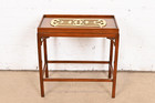 Baker Furniture Historic Charleston Georgian Mahogany And Brass Tea Table