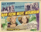Man From Music Mountain 8x Original Us Lobby Cards Bob Nolan Roy Rogers 1943