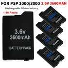 For Psp Replacement Rechargeable Battery Psp 2000 3000 3001 3600mah 3 6v Battery