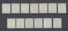 Bahrain  Gvi 1942-45 Set Of 13 Mint Never Hinged  Sg 38 50