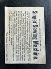 Vintage Singer  Sewing Machine Advertisement