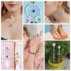 150 Pcs Glass European Lampwork Beads Large Holes For Jewelry Making Bracelet