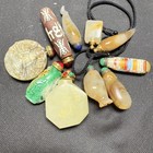 10pcs Chinese Natural Hetian Jade Hand-carved Exquisite  Pendants   Snuff Bottle