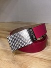 New Nexbelt Gem Series Rhinestone Buckle Power Pink Leather With Golf Marker
