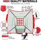 7   7  Baseball Softball Practice Net Hitting Pitching Training Net W strike Zone
