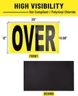 12 x 60  3 Piece Magnetic Oversize Load Sign For Car Truck Van Safety Vehicles