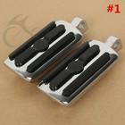Chrome 1-1 4  Short Angled Adjustable Highway Footpegs  Peg Mount Fit For Harley