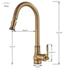 Vintage Brass Antique Bronze Kitchen Sink Faucet With Pull Out Sprayer Mixer Tap