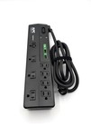      Apc Surgearrest P8u2 8-outlet Surge Protector Power Strip W  2 Usb Charging P