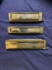 M  Hohner Harmonica Trio   Super Chromonica  Marine Band And 64 Chromonica 