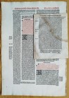 7 Early Printed Post Incunable Leaves  c  - 1495 1550