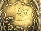 Vintage Victorian Style Vanity Silver Plate Hair Brush 1896    Comb Denmark