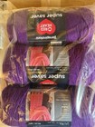 Red Heart Super Saver Yarn Medium Purple  Acrylic  Worsted  364 Yds  3-pack