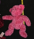 Vtg Russ Berrie Sparklers   Rosetta  Bear Lot  4  - Pink  Blue  Purple   Red Euc