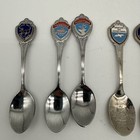 Vintage Usa State Souvenir Spoon Lot Of 12 Idaho Missouri Indiana Iowa Utah  