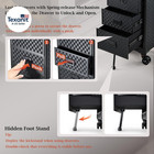 Rolling Makeup Case With Drawers Cosmetology Case On Wheels 4 In 1 Makeup Case 3