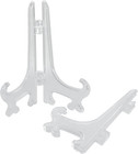 24 Pack Plastic Easel Plate  Display Stands Picture Frame Holder  Mini Easel For
