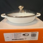 Le Creuset Enameled Cast Iron Signature Round Braiser With Glass Lid 2 25 Qt 