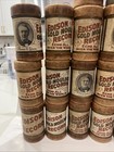 Lot Of 18 Vintage Edison Gold Moulded Wax Cylinder Record Phonograph 1900s