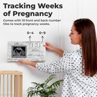 Sonogram Countdown Frame     Pregnancy Ultrasound Picture Frame  Baby Nursery D   