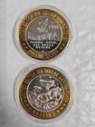 10 Casino Gaming Token Las Vegas Solid 999 Ag Silver Harrah s Mardi Gras 1995  