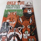 Vintage Forest Service Sign - Smokey Bear Colorado Wilderness Gas Porcelain Sign