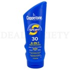 Coppertone Sport 4-in-1 Sunscreen Lotion Spf 30 7oz Lot Of 3 - Exp  01 2027