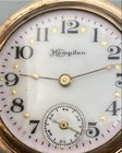 Hampden 1910s Full Hunter Gold Filled Yellow Case 15j Manual Pocket Watch Chain