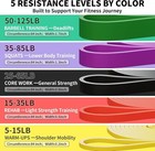 Heavy Duty Resistance Bands Set 5 Loop For Gym Exercise Pull Up Fitness Workout