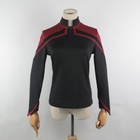 2020 Jl Picard Uniform Cosplay Startfleet Female Red Gold Blue  Women Top Shirts