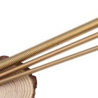 2mm-20mm Solid Brass All Threaded Rod Bar Studs Screw Arbor 250mm 500mm Length