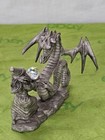 Vintage Spoontiques Figurine Pewter Dragon   Wizard Fantasy Medieval