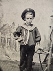 Old Vintage Antique 1880 Tintype Photo Young Boy Navy Sailor Soldier Uniform