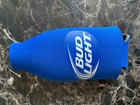 Bud Light Beer Bottle Suit Koozie  1  Cooler Coolie  Zip Neoprene Ln
