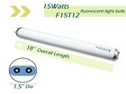 2pack F15t12-cw Cool White 15watt Fluorescent Light 4100k Cool White