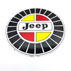 Jeep - Vintage Porcelain Sign - Gas Oil Service Station Dealership Pump Plate