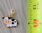 Cow   Key Chain   Zipper Decoration   Lobster Claw Clasp   Charm