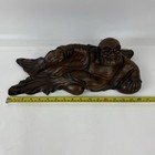 16    Wood Carved Maitreya Buddha Statue Natural Wood Buddha Statue