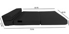 Lounger Folding Foam Mattress  Convertible Sleeper Sofa Bed 6 X 48 X 80 Black