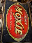 Vintage Metal Moxie Sign   27 5 X 19 Inches  Donaldson Sign Company Free Shippin