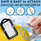 10x Black Luggage Tags For Suitcases Travel Bag Tag Suitcase Baggage Name Label