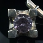 Vintage Taxco Mexico 925 Sterling Silver Cuff Links Amethyst 22 1 Gr  wcp036559 