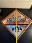 Vintage Coors Extra Gold Draft Beer 1990 Bar Sign Mancave Framed Mirror