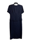 Vintage R   M Richard   s Women   s Navy Blue Mother Of The Bride Dress Size 8p