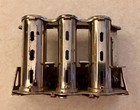 Vintage Metal Coin Changer 3 Barrel Belt - Used   Tested