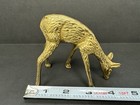 Vtg Mcm Solid Brass Buck Doe Fawn Spotted Deer Figurines Sculptures Retro Lot 3